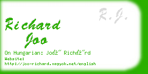 richard joo business card